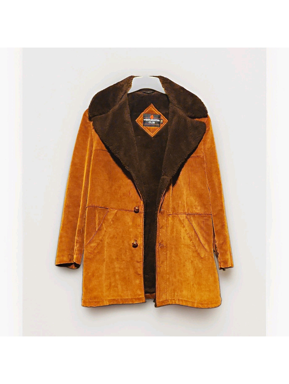 Vintage Westminster Club Corduroy Sherpa w/ Pockets Size 42